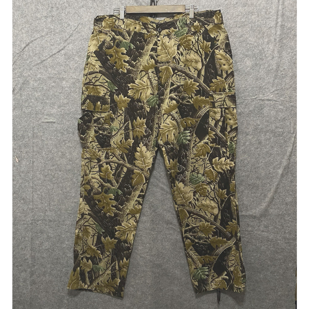 Vintage Master‎ Sportsman Camo Cargo Pants Mens XL Brown Hunting